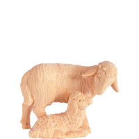 Sheep with lamb for Nativity scene - Rives