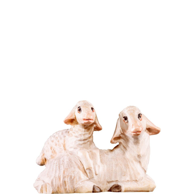 Sheep with lamb for Nativity scene - Rives