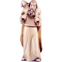 Shepherd with sheep on shoulder - Artis