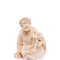 Shepherd sitting with lamb - Artis