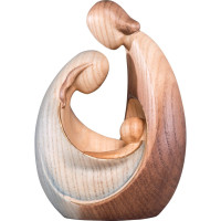 Holy Family Art-Deco from lime wood