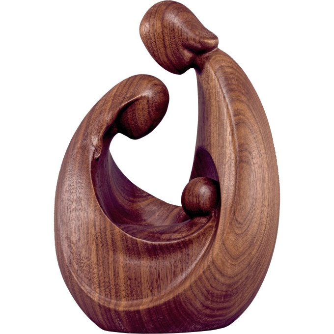 Holy Family Art-Deco-Walnut wood