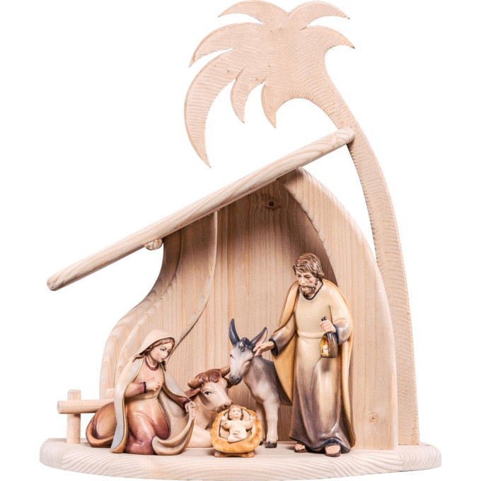 Wooden nativity scene Artis with 6 figures