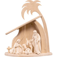 Wooden nativity scene Artis with 6 figures