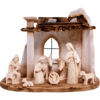 Wooden nativity scene Fides with 9 figures