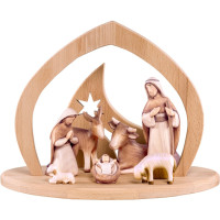 Wooden nativity scene Fides with 8 figures