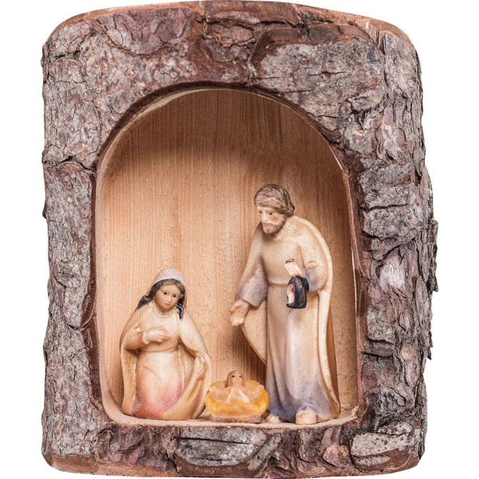 Holy Family Artis in wooden log
