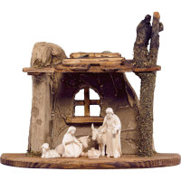 Wooden nativity scene Artis with 7 figures
