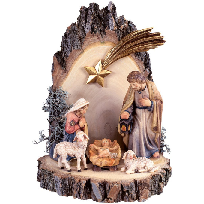 Svätá rodina na drevenom podstavci