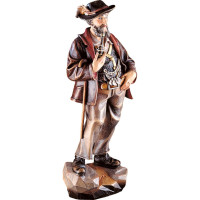Wandering peasant woodcarving