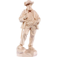 Wandering peasant woodcarving