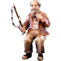 Carter sitting wooden statue