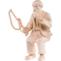 Carter sitting wooden statue
