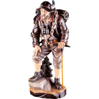 Climber wooden statue