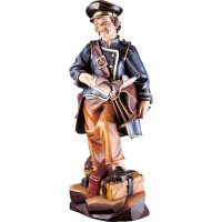 Postman wooden statue