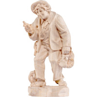A man good mood wooden statue
