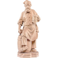 Cellarman wooden statue from lime wood
