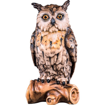 Sova na konári drevená dekorácia