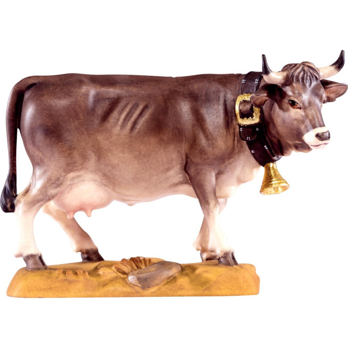 Brown cow wooden decoration