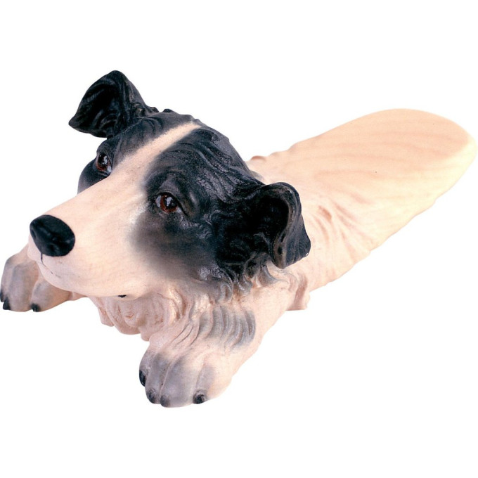 Door stopper dog wooden decoration