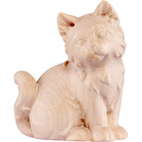 Grey cat wooden decoration