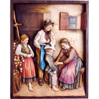 Wooden relief small soldier