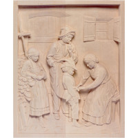 Wooden relief small soldier