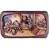 Wooden relief "Hunter’s inn"