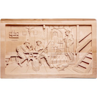 Wooden relief "Hunter’s inn"