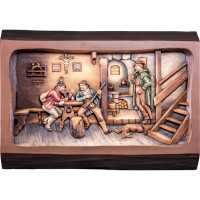 Wooden relief "Hunter’s inn"