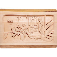 Wooden relief "Hunter’s inn"