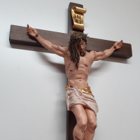 Narrow cross with Jesus