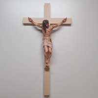 Narrow cross with Jesus