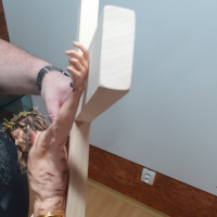 Narrow cross with Jesus