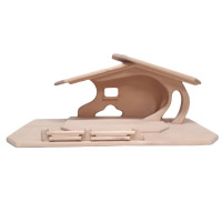 Nativity scene with the light Three Kings