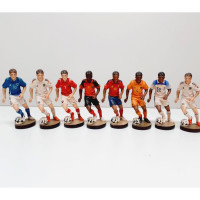 Football player wooden statue