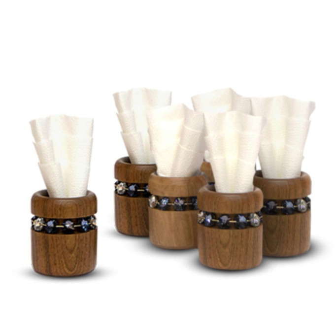 Wooden Napkin Holders Set (6 pcs)