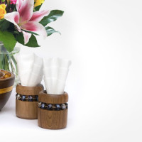 Wooden Napkin Holders Set (6 pcs)