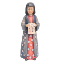 Japonec drevená socha