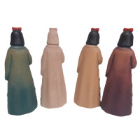 Japanese woman wooden statue