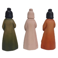 Japanese girl wooden statue