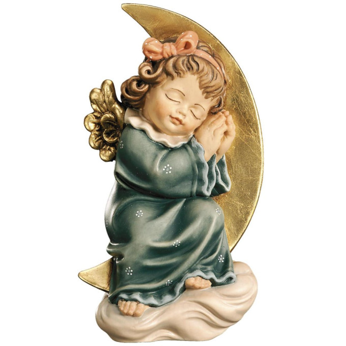 Angel sleeping on the moon