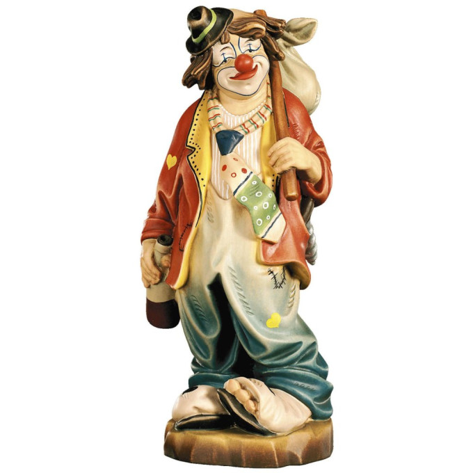 Clown with a backpack