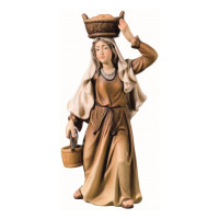 Woman with a basket for Nativity scene - Christmas