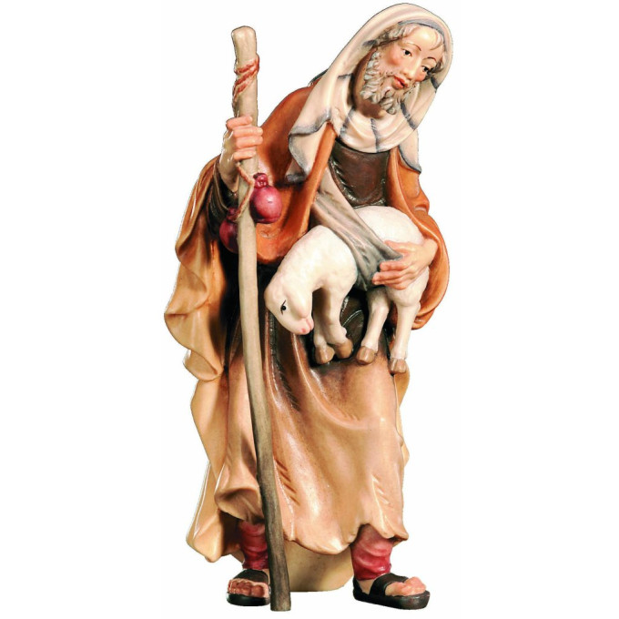 Shepherd with a sheep and a stick for the Nativity scene - Christmas