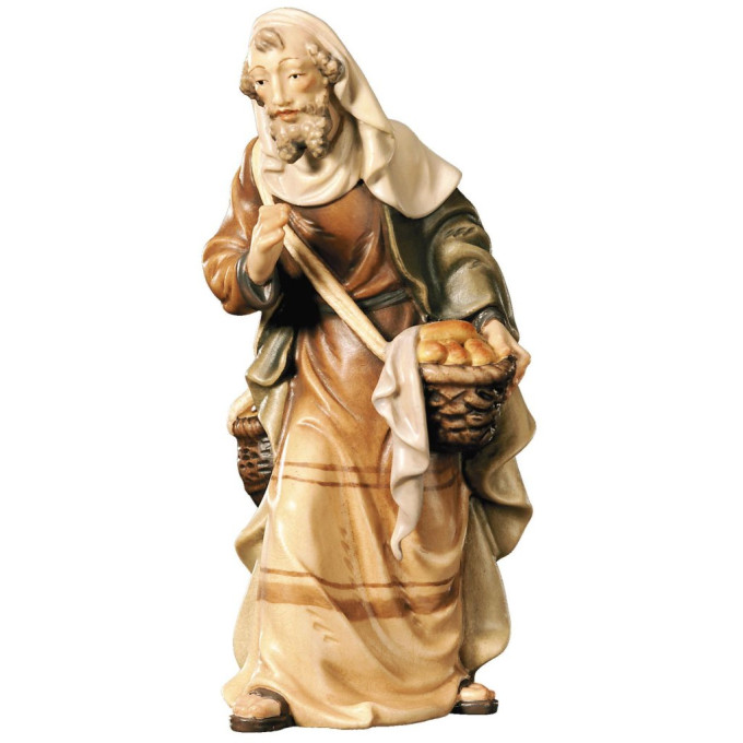 Shepherd with basket for Nativity scene - Christmas
