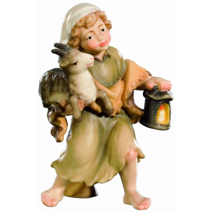 Shepherd with a baby goat for Nativity scene - Christmas