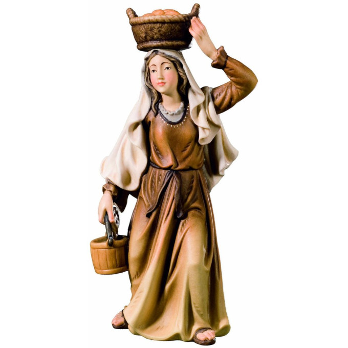 Woman with a basket for Nativity scene - Royal