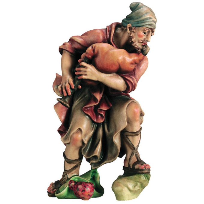 Shepherd with bagpipes for Nativity scene - Royal