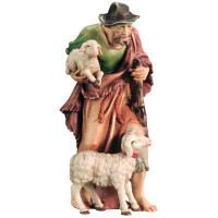 Shepherd with sheep and lamb for Nativity scene - Royal